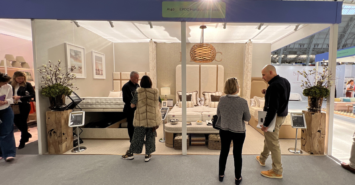 EPOCBeds's tweet photo. We've had a fantastic first day of Decorex and day 2 is showing no signs of slowing down! Our new model, the White Edition, is making its debut on our stand designed by the award-winning @HillHouseLondon https://t.co/75CmuDSX9m