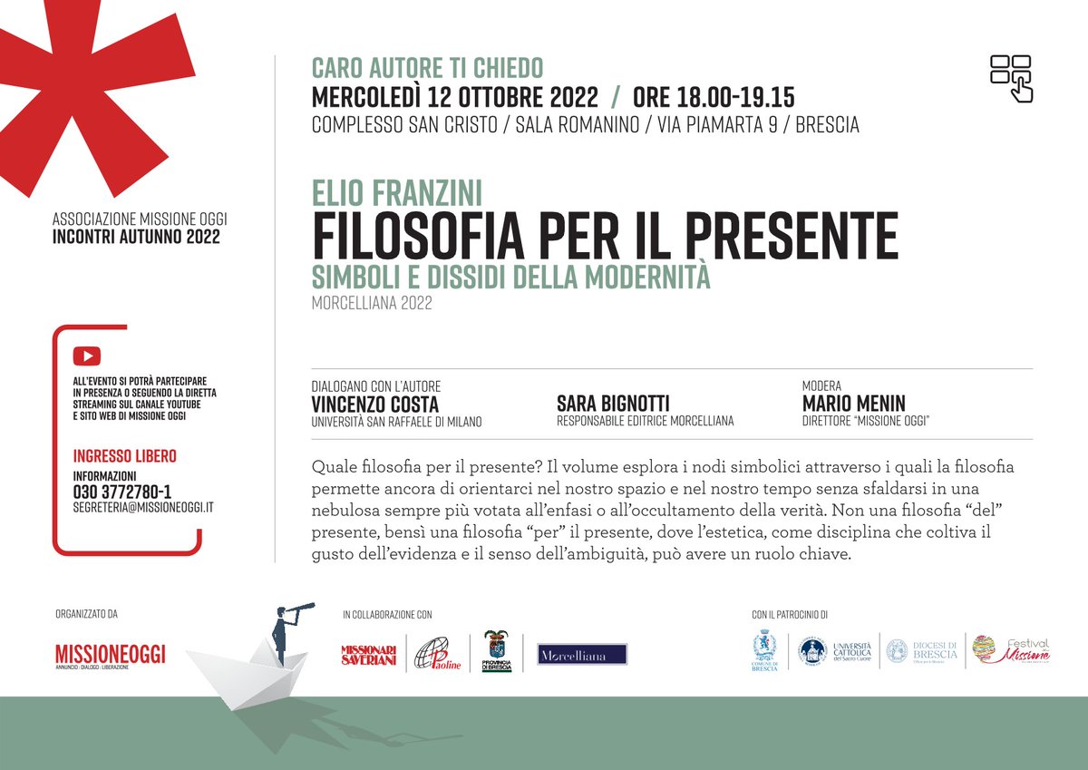 FILOSOFIA PER IL PRESENTE saveriani.it/eventi/163-mis…