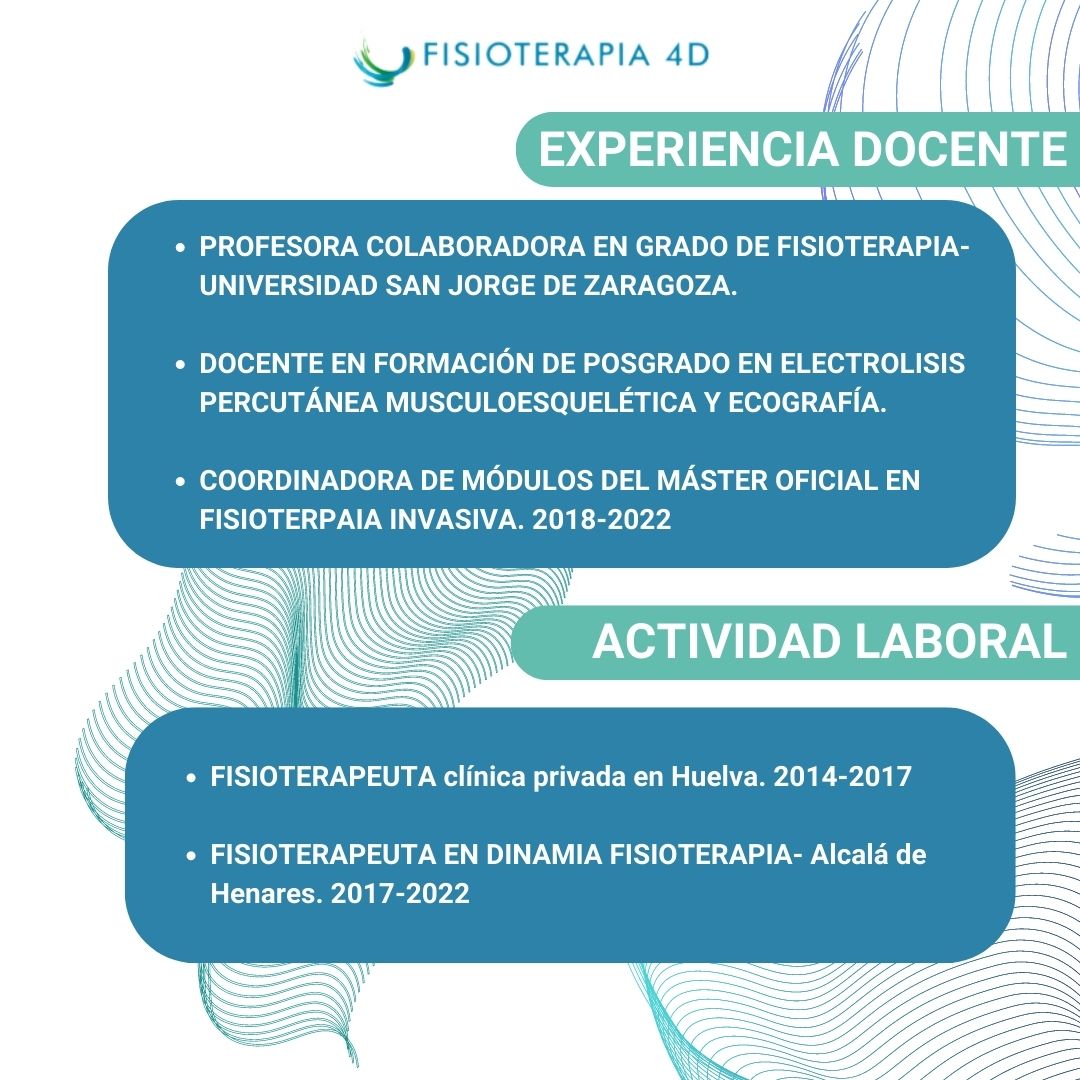 Fisioterapia4D's tweet photo. Paula García Bermejo.
Hola, mi nombre es Paula, andaluza por los cuatro "costaos", me trasladé a Madrid por amor a mi profesión, buscando evolucionar y mejorar mis conocimientos para ofrecer siempre lo mejor a mis pacientes. 
(Hilo1) https://t.co/s3tGtcoVfz