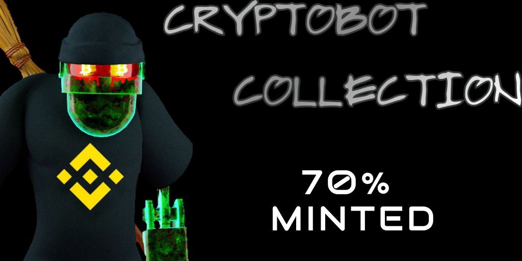 CRYPTOBOT COLLECTION🔶 70% MINTED 142/200 tweet media