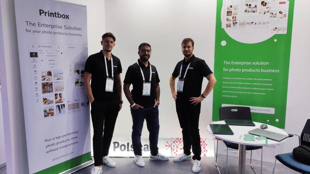 get_Printbox's tweet image. Printbox among this year&apos;s #GITEXGLOBAL exhibitors. Meet the #Printbox team there! Ehab Al-Otibi and Krzysztof Szczepańczyk (Sales) with Oliver Lisson (Marketing) are there to showcase our Photo Products Online Software. See you there! #gitex #gitex2022 #printing #AI
