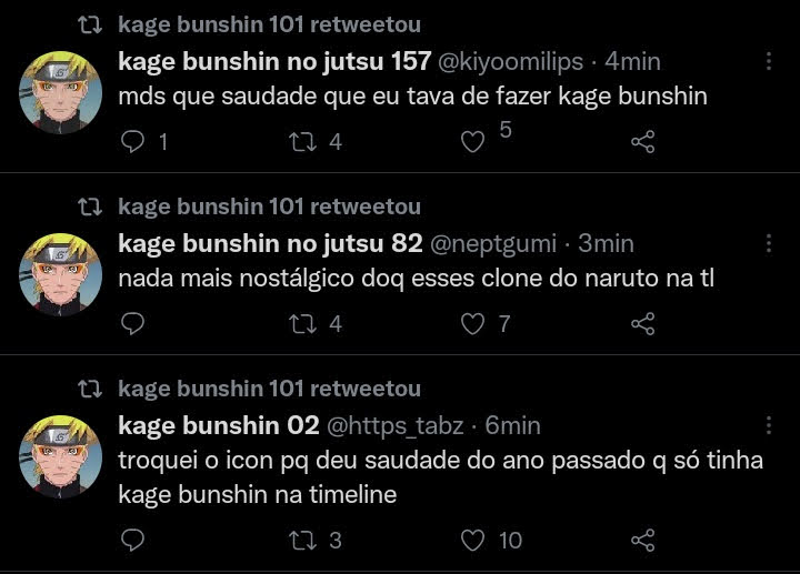 scaredycatx's tweet photo. SAUDADES do aniversário do naruto no ano passado, A INVASÃO DE KAGE BUNSHIN https://t.co/Jlpgioy5yM