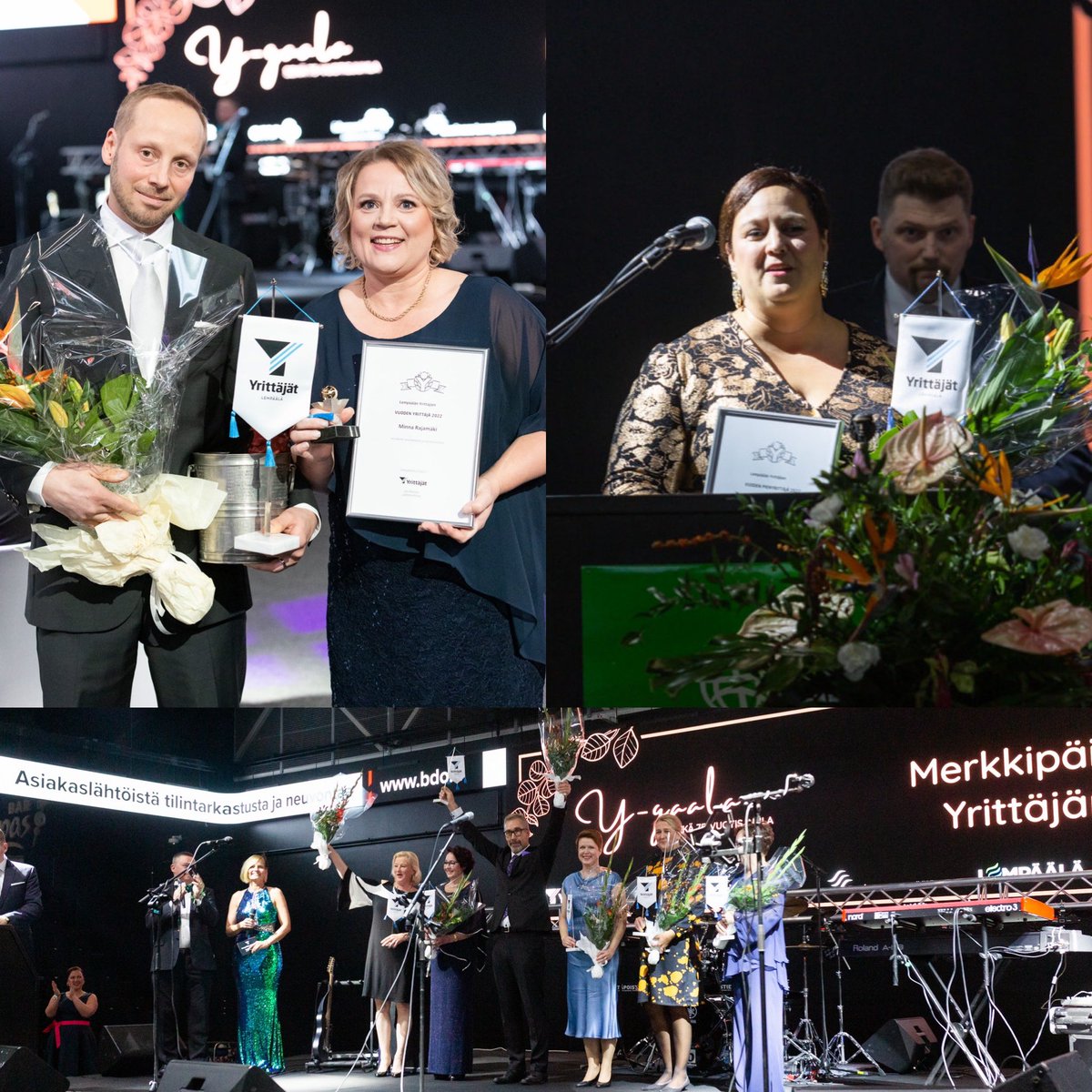 Lauantain Y-gaalassa jaettiin palkintoja!

🌟Vuoden Yrittäjä Minna ja Mikko Rajamäki, Liikuntaparkki Oy
🌟Vuoden pienyrittäjä Virpi Lehti, Studio Baila Oy
🌟Lisäksi muistettiin merkkipäiviä ja jaettiin yrittäjäristejä 

Onnittelut palkituille! 🥂
Kiitos yhteistyökumppaneille! 💙