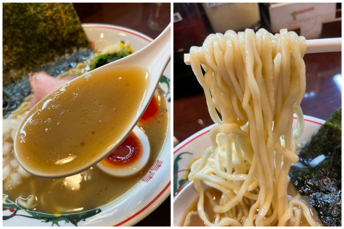 passandgo614's tweet photo. 2022-177🤗
【こいけのいえけい】巣鴨
豚骨醤油ラーメン 他

㊗️NEW OPEN🎉
マイルドでコク深き豚骨醤油にキング製麺の家系ver.自家製麺💯💯😆卓上大蒜やタレ追加カスタマイズで猛烈パンチ力UPでめちゃくちゃ美味し〜💯💯😍
らぁめん小池の限定麺が新天地にてレギュラー化で今日もAmazing day!☺️💞💫 https://t.co/Yhwpnv0dbW