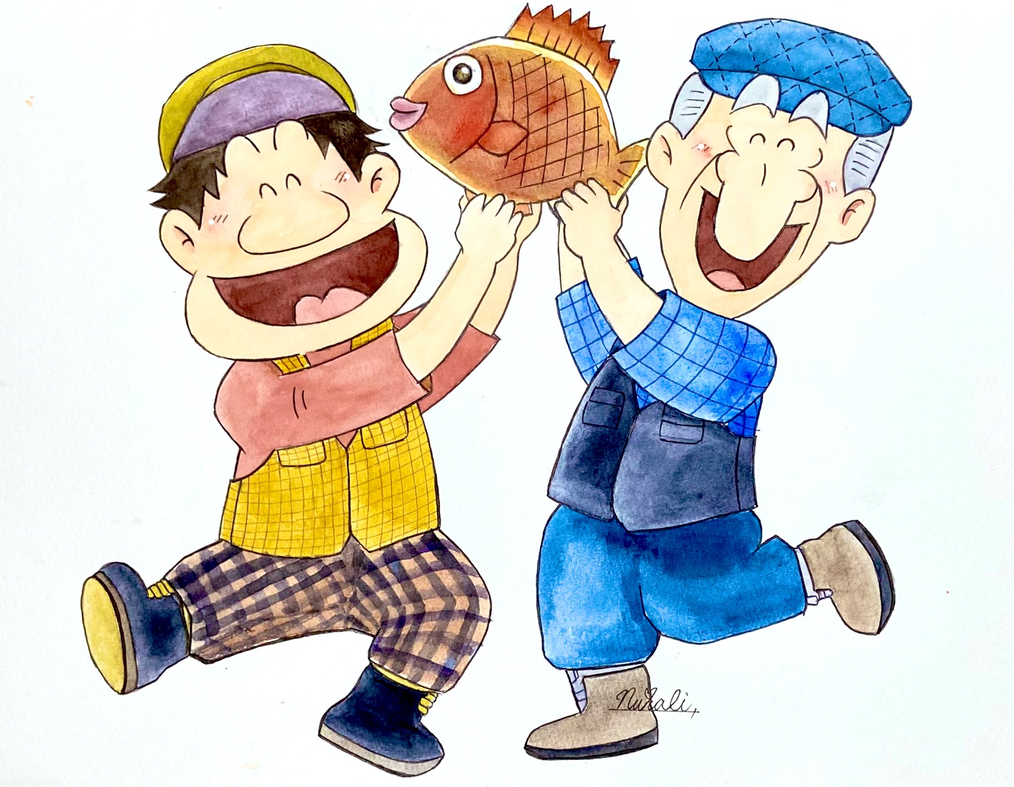 絵画　バディマ　釣人 駕籠真太郎展 × 人肉アイテム展 in 川崎 溝の口