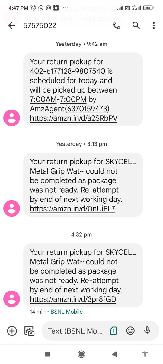 Anchordeepak43's tweet image. Very bad return policy system.... Got a call from delivery boy.... Even I M waiting to return the product at pick up location and received this message #RIPAmazon
#BoycottAmazon