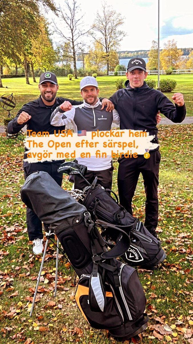 I helgen spelades Äspered Open på Åsundsholms GK. Team USA 🇺🇸 plockade hem segern först på hål 19 efter särspel! 
Uppskattad dag av alla deltagare. 🏌️