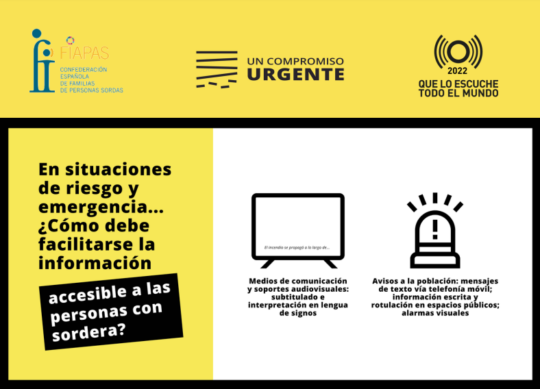 Fundacion_ONCE's tweet photo. En situaciones de riesgo y emergencia....¿Cómo debe facilitarse la información a las personas con sordera?

Te lo cuenta @fiapas en 👇

#UnCompromisoUrgente
#CompromisoEmergenciasAccesibles
#QueLoEscucheTodoElMundo

https://t.co/Yhf8QYuAto https://t.co/vcneZwdwzt