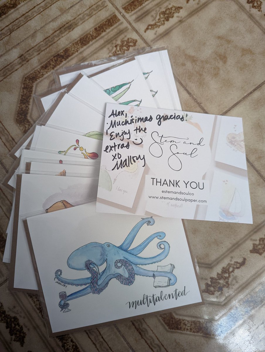 Such a sweet surprise from Stem and Soul - love when brands include handwritten notes and even more when they include freebies ☺️