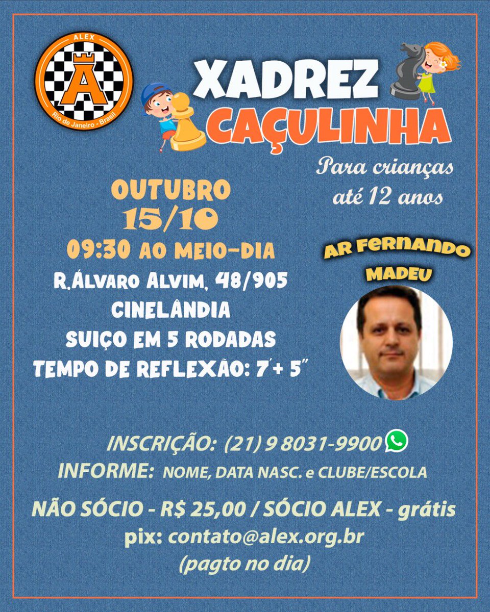 Iniciado o Torneio Interno de Verão! – Associação Leopoldinense de Xadrez –  ALEX