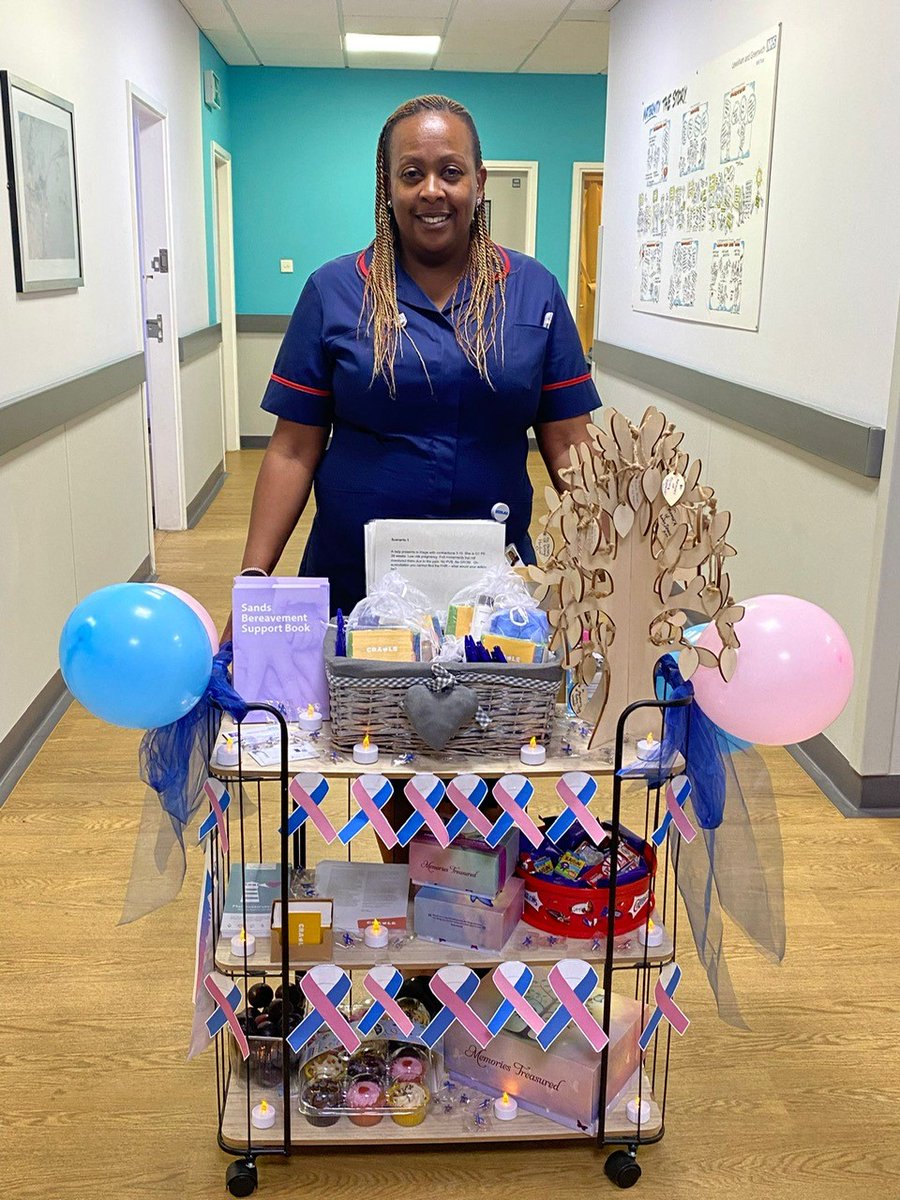 This Baby Loss Awareness week, we are proud to support <a href="/LG_NHS/">Lewisham and Greenwich NHS Trust</a> colleague Karen, Specialist Bereavement Midwife, to raise baby loss awareness at University Hospital Lewisham with an 'Education Bus' initiative💙

#BLAW2022 
<a href="/LadyMarmitee/">Lady K</a>