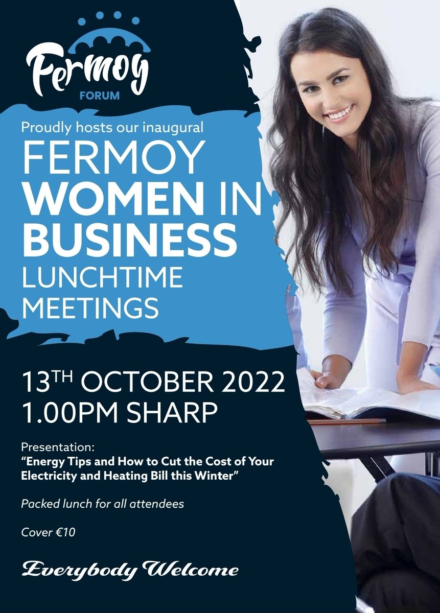Karen Twomey (@comm_hub) on Twitter photo Are you a woman in business in the #Fermoy area? Join us this Thursday for the inaugural <a href="/FermoyForum/">Fermoy Forum</a> Women in Business lunch! Are you a woman in business in the #Fermoy area? Join us this Thursday for the inaugural <a href="/FermoyForum/">Fermoy Forum</a> Women in Business lunch!