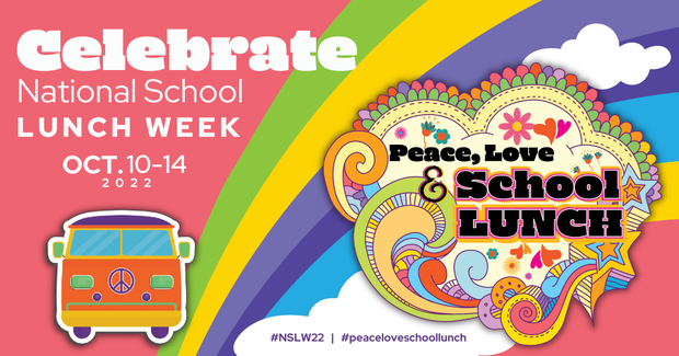 Happy National School Lunch Week, and a big shout out to our School Nutrition Services staff! Thanks for feeding our students every day! #peaceloveschoollunch #NSLW22