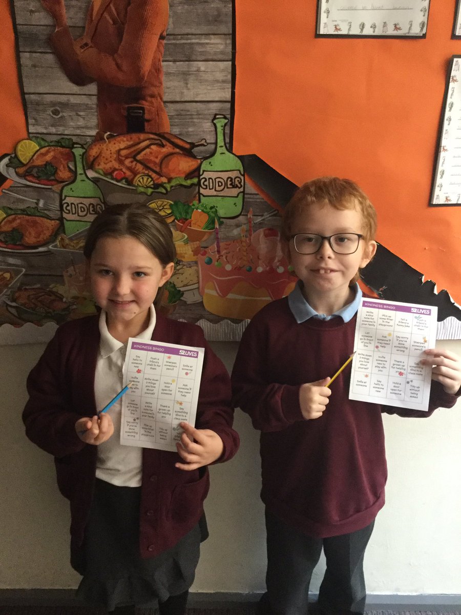 EllisonPrimary's tweet image. Year 5 are celebrating #WorldMentalHealthDay by playing Kindness Bingo. How many acts of kindness will they be able to cross off? #EllisonCommunity #EllisonSMSC