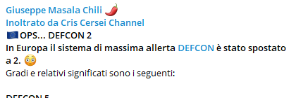 RenatoSouvarine's tweet image. #DEFCON2
Perchè sappiate che potremmo non vederci più. Cmq,vi ho voluto bene.