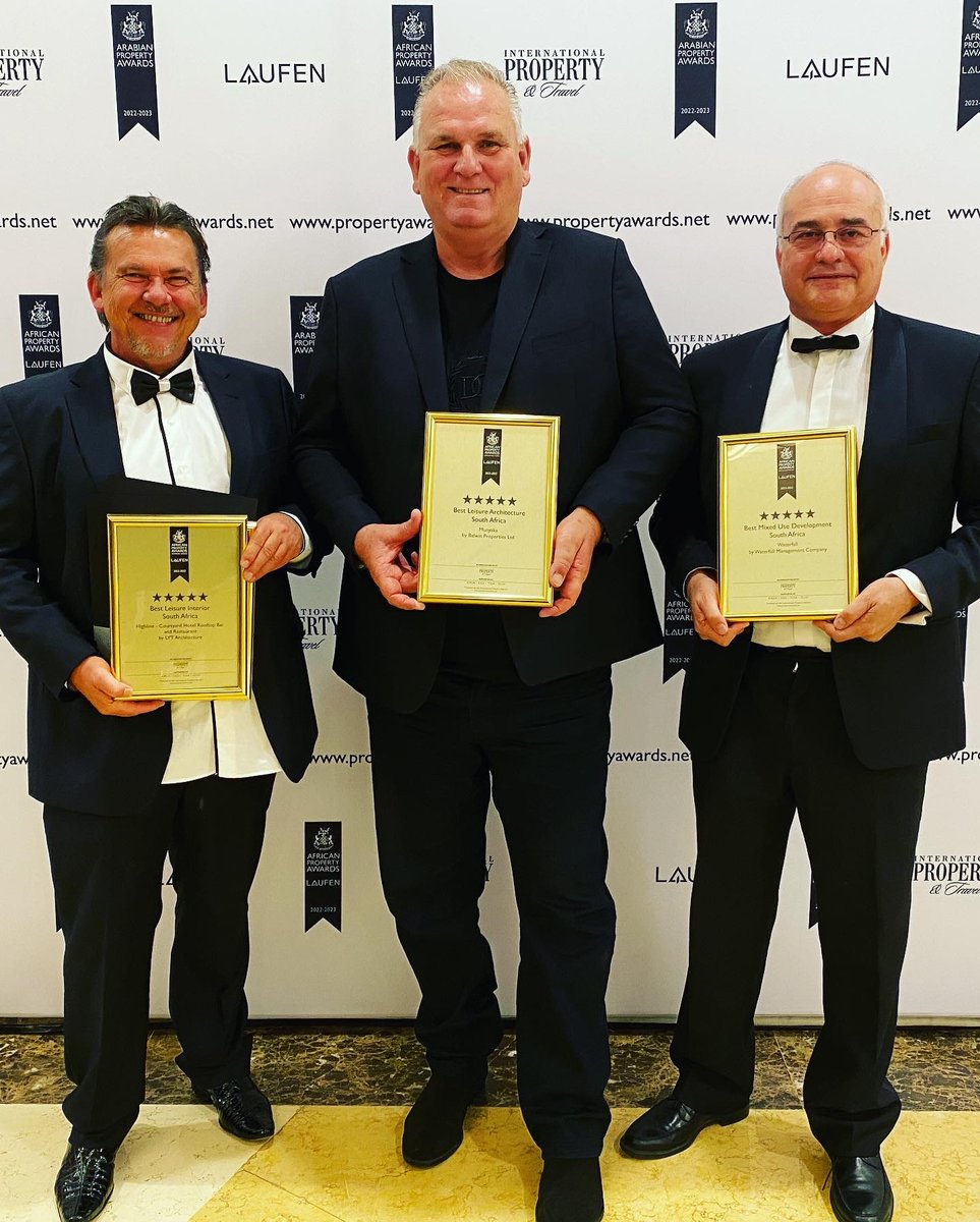 WaterfallCityZA's tweet photo. At the recent International Property Awards ceremony held in Dubai, Waterfall Management Company was honoured with Best Mixed-use Development in South Africa for Waterfall City for the 8th time in 9 years in addition to 2 other best in SA wins 👉
https://t.co/ijpzxxXfl4
#Cityness https://t.co/yXOunSez5P