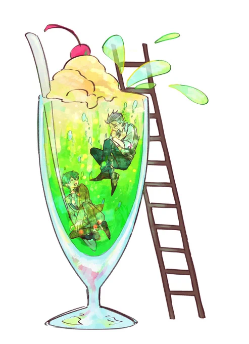 これ昔描いたろささだけどst世界線のロだったらこのグラス殴り壊して中のサ引き摺り出すな…と思った 