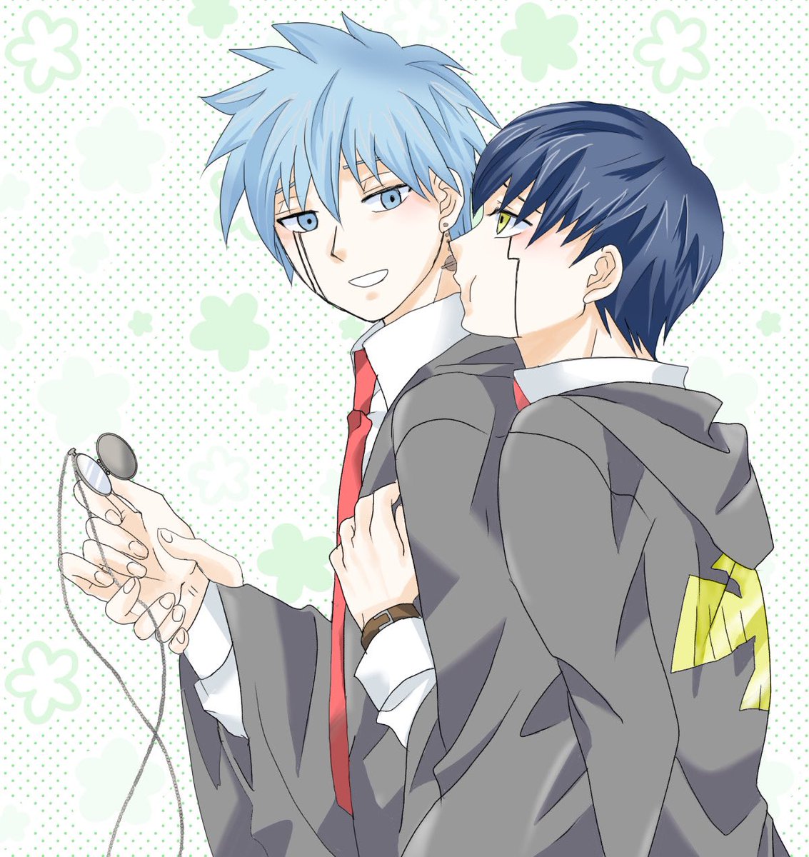 koneko_ku's tweet photo. 習作ランマシュ

たまには嫉妬するマッシュ君がいても可愛いかなって…と容疑者は供述しており………
２枚目はオマケの差分です https://t.co/WlGHsLW491