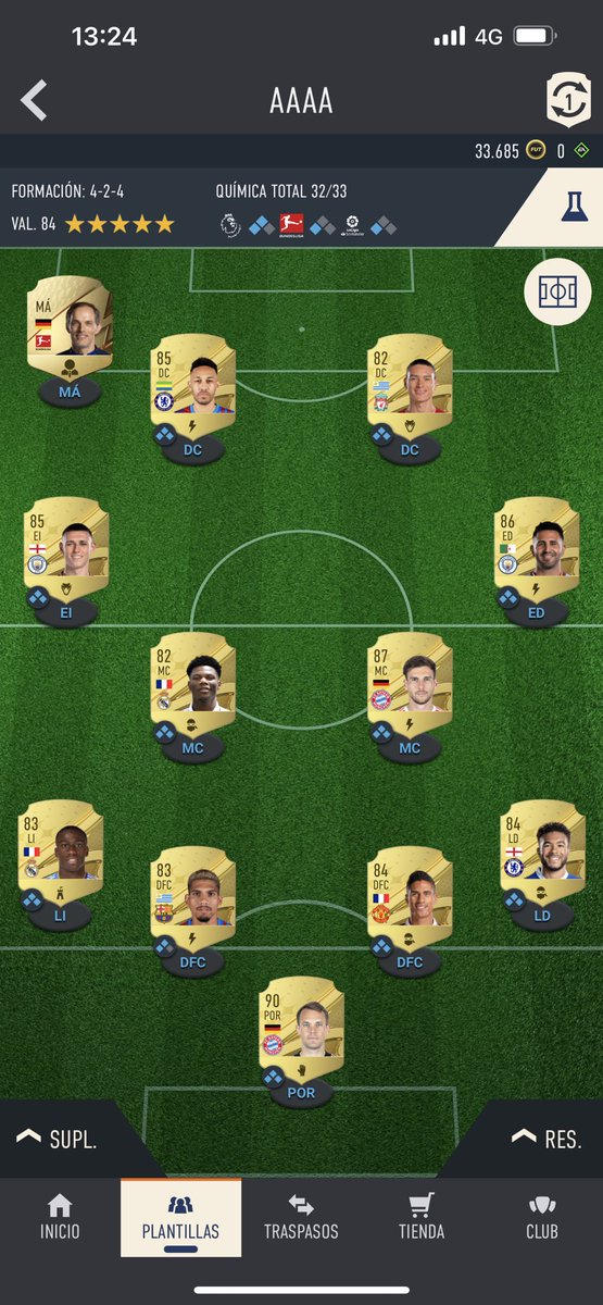 Algo con que mejorarlo? Auba, James, Goretzka, Darwin, Mahrez y Tchouameni son transferibles. 
<a href="/DjMaRiiO/">DjMaRiiO</a> <a href="/cachoo01/">Cacho01</a> <a href="/Gravesen_1/">Jaime Álvarez</a> <a href="/kolderiu19/">Kolderiu</a> <a href="/Spursito/">Pursi</a> <a href="/RobertPG94/">Robert PG</a> <a href="/AndoniiPM/">Andoni</a>