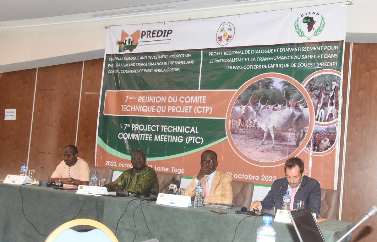 PredipR's tweet photo. Démarrage ce matin à Lomé de la 7ème réunion du Comité Technique de Pilotage du @predip
Beaucoup de réalisations déjà et un nouveau programme en vue pour la consolidation des  acquis..
@CILSSinfos https://t.co/6q0tWFvAuq