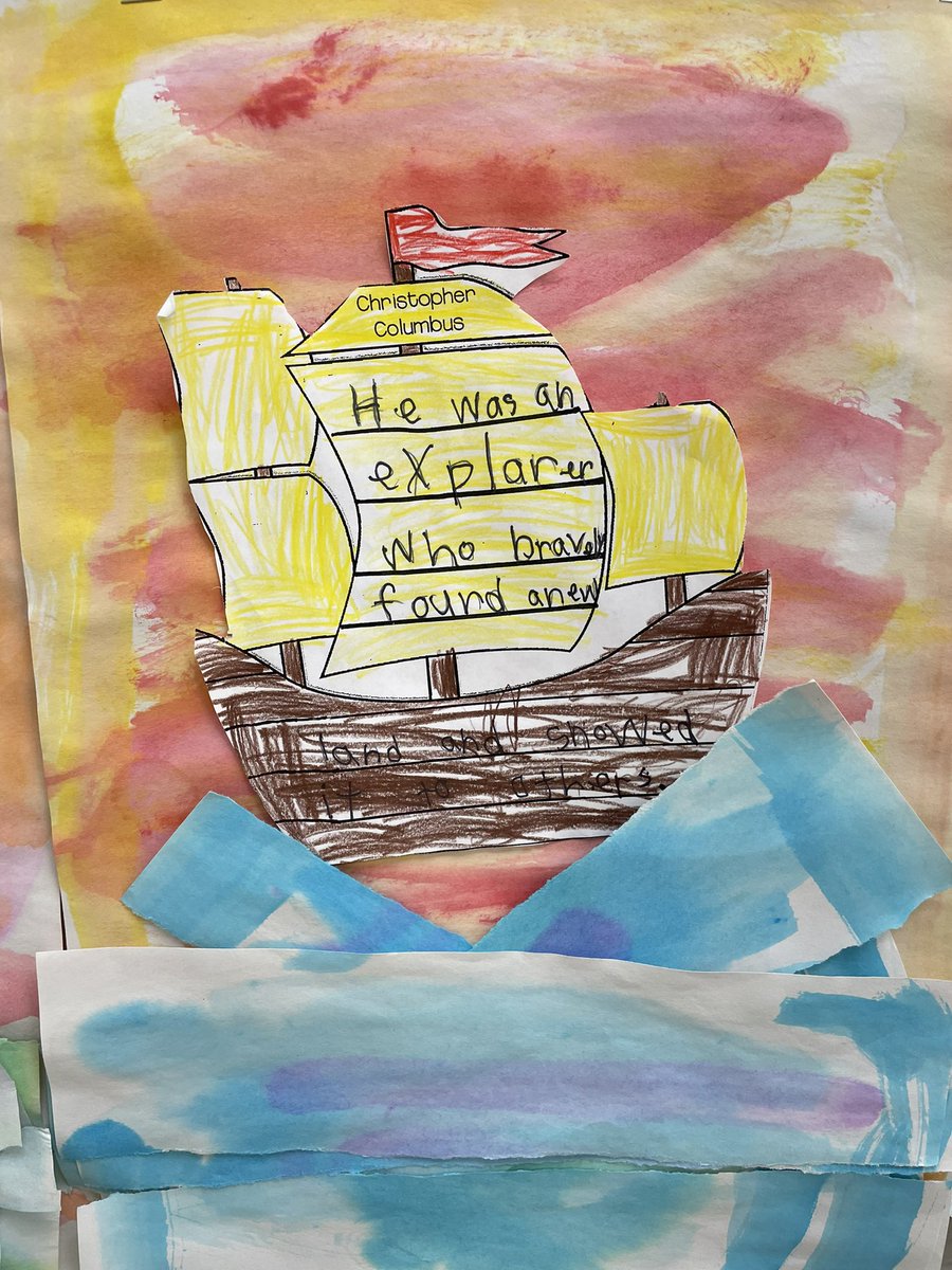 Mrs_A_Wayne's tweet image. I hope everyone is enjoying their day off! Here are some of our amazing creations that students worked on during Social Studies time last week ⚓️⛵️ #artandlearning #ctsdexcellence #watercolors #discussions