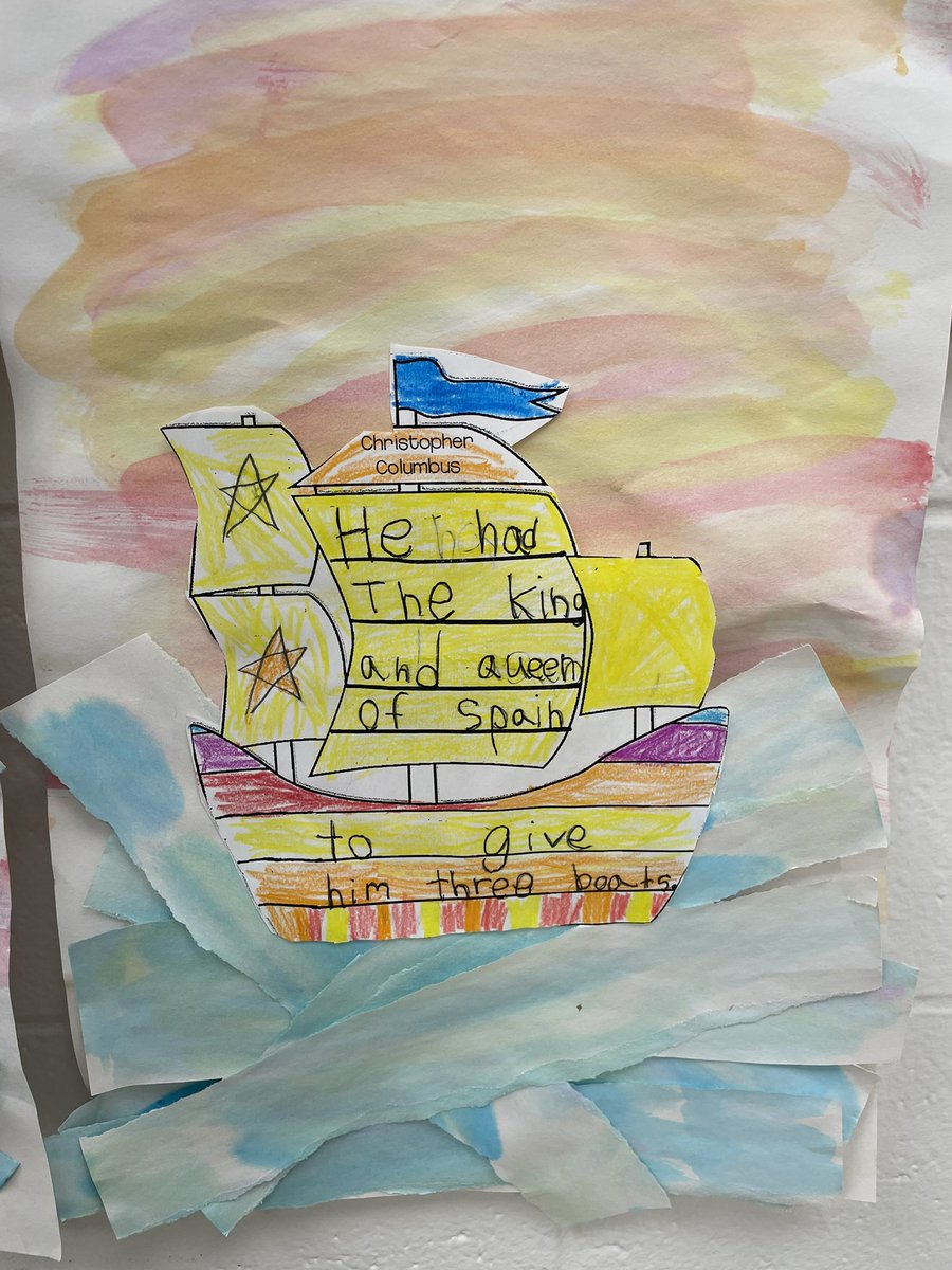 Mrs_A_Wayne's tweet image. I hope everyone is enjoying their day off! Here are some of our amazing creations that students worked on during Social Studies time last week ⚓️⛵️ #artandlearning #ctsdexcellence #watercolors #discussions