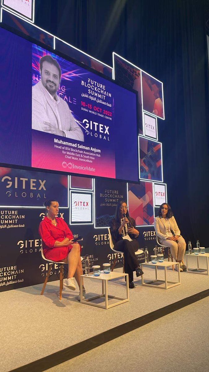 NahedChbak's tweet photo. On stage in Future Blockchain Summit sharing our  Blockchain journey along with Nouha Chbak &amp; Vasilisa Marinchuk 

So happy to share the stage for the first time with my sister.
Thank you @TheFeelogical for moderating this session. https://t.co/i8R98iacNK