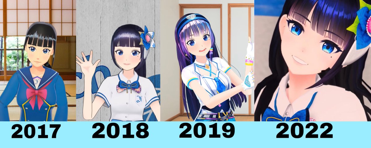 「Vtuberは歳を取らない」と言われてるけど、いい意味で成長を感じさせてくれるVtuberもいるんですよね。しかも本人は「メイクを覚えた」ってだけ言って、野暮なことを言わないのも素敵。