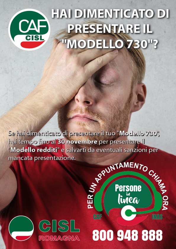 cislromagna's tweet photo. Se hai dimenticato di presentare il tuo "#Modello730", hai tempo fino al 30 novembre per presentare il "#ModelloRedditi" e salvarti da eventuali sanzioni per mancata presentazione. https://t.co/A8tnjlleUV