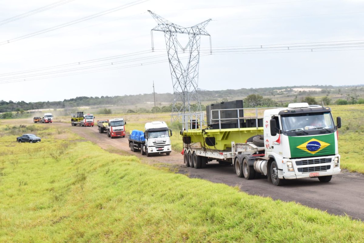 ebypy's tweet image. Aña Cuá recibe componentes del Puente Grúa de 510 toneladas de la Casa de Máquinas. eby.gov.py/2022/10/10/ana…