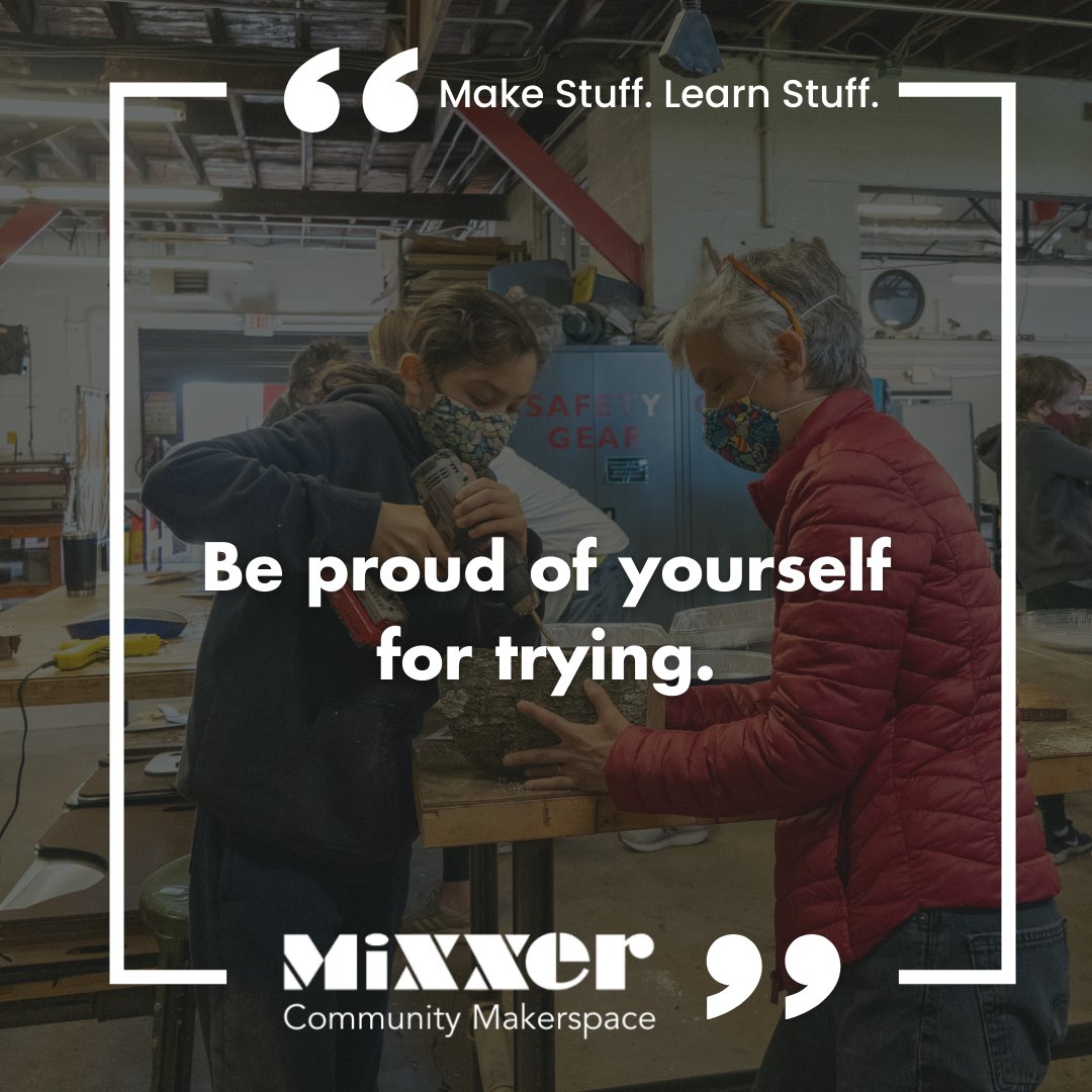 #YouCanMakeStuff #MixxerMakesSmiles #WSMakerspace #MixxerCommunityMakerspace #MakeStuffLearnStuff #MakerExperience #WinstonSalem #JoinUs