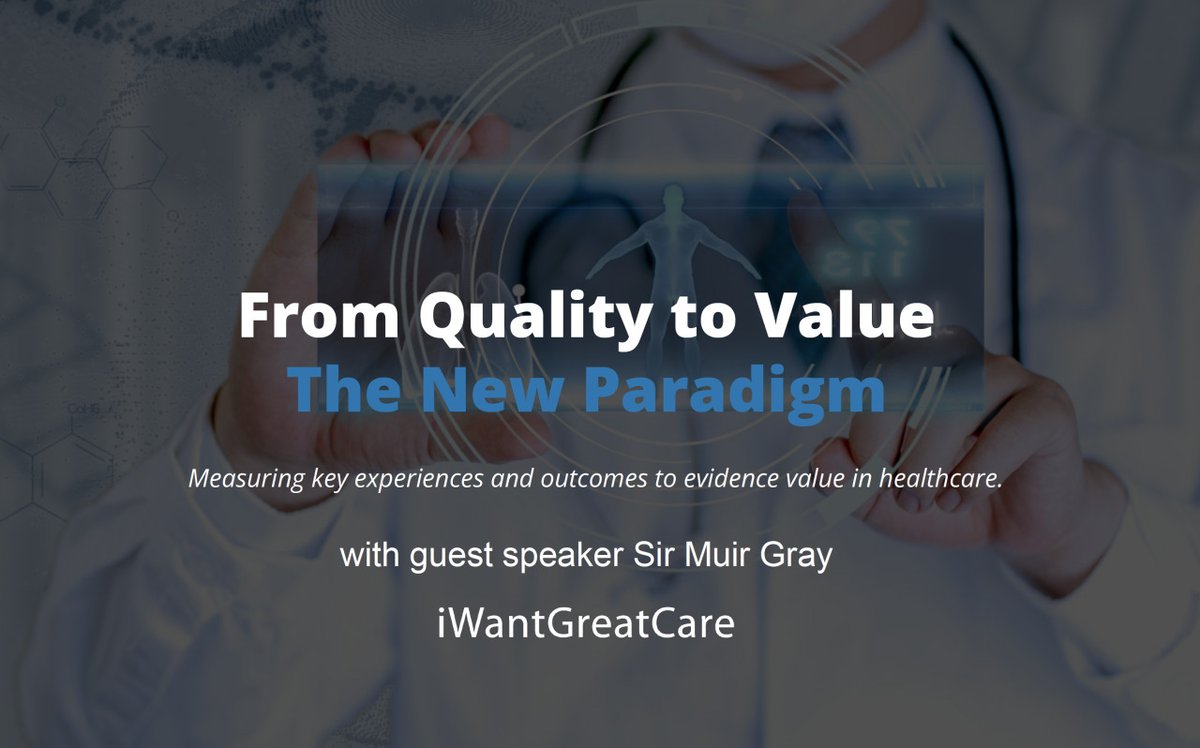 Going live in 20 minutes... @iWGC webinar with @muirgray Last minute registration: iwgc.org/iwgc-webinar @NHFTNHS #Patient-First-Culture @NHSuk @NHSDigital #patientexperience #healthcarereviews #feedback #excellentcare #outcomes #healthservice