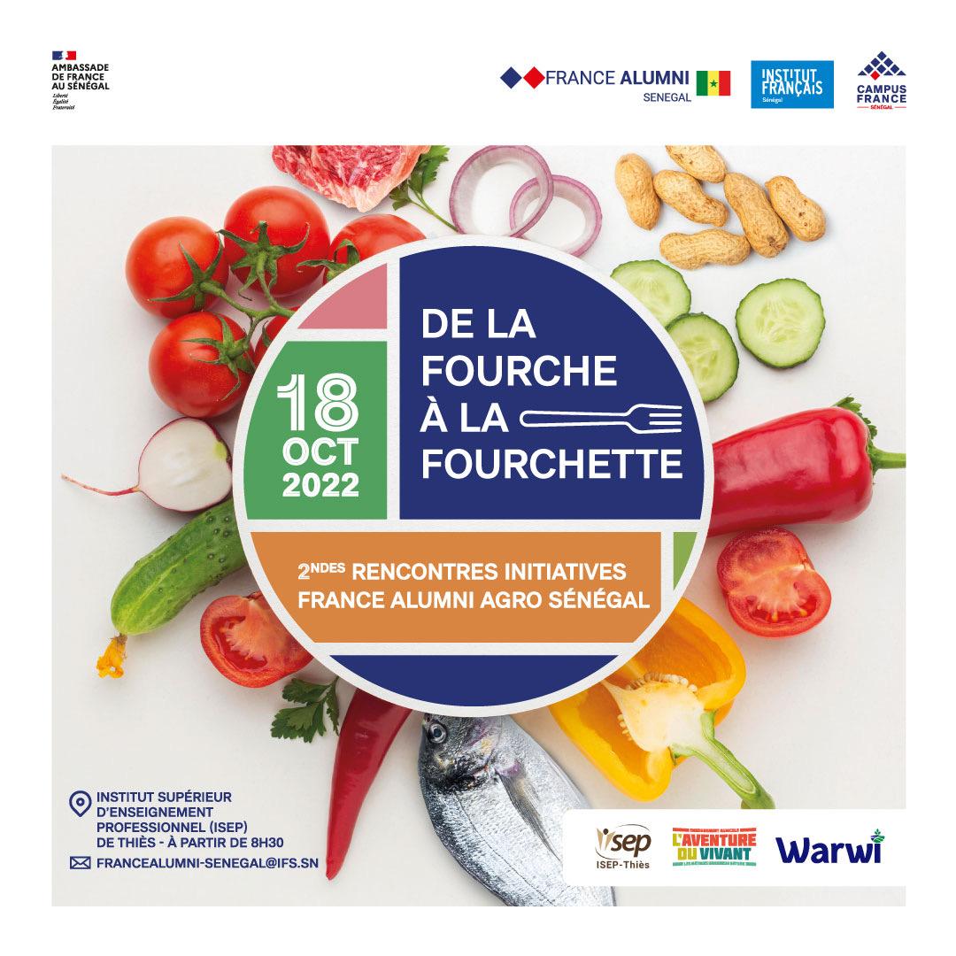 FranceoSenegal's tweet photo. 🧑🏾🌾👨🏿🍳 2ème édition des RIFAS @AlumniSenegal 🇫🇷🇸🇳 sur le thème : "De la fourche à la fourchette" par @FranceoSenegal, @AlumniSenegal, @ISEP_Thies, @Agri_Gouv et @IFSenegal.
L'enseignement agricole est à l'honneur sous le parrainage du Chef 👨🏿🍳 Raoul COLY.
#laventureduvivant #warwi https://t.co/80ZX90UP8K