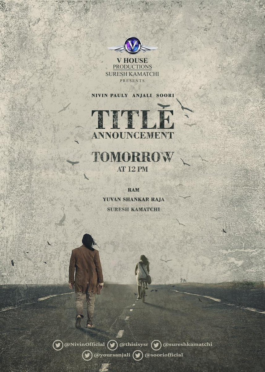 rajmohan2blue's tweet photo. #VHouseProduction No 7 Title From Tomorrow Afternoon at 12PM⭐ https://t.co/HJqkbMlH3s
