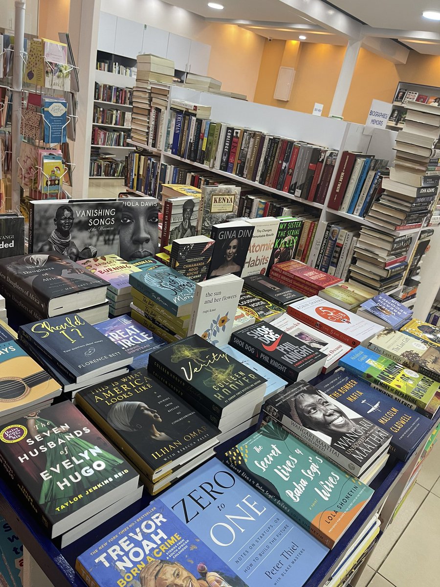 We sell PREOWNED and NEW BOOKS.
Deliveries Nationwide.
Our THREE Branches are in;
📍CBD, Bihi Towers,2nd Flr, Shop 6
📍Lavington Mall, Old Wing, 2st Flr
📍Village Market,New Wing 
0703 647 424