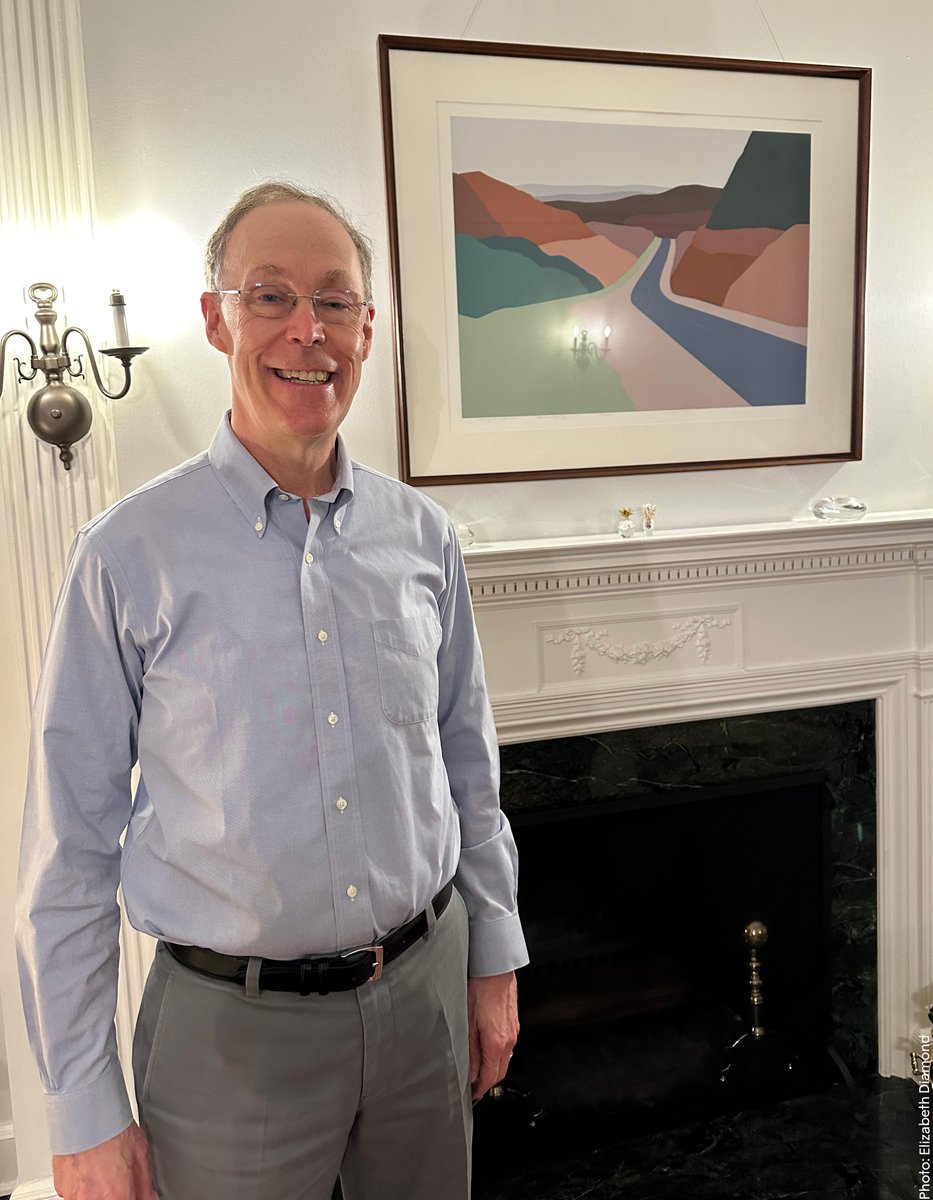 NobelPrize's tweet photo. Just in! 

Say hello to our new economic sciences laureate Douglas Diamond who looks extremely happy for being woken up in the middle of the night. Diamond said he was sleeping soundly when he got the call.

#NobelPrize https://t.co/tz1MlNfT50