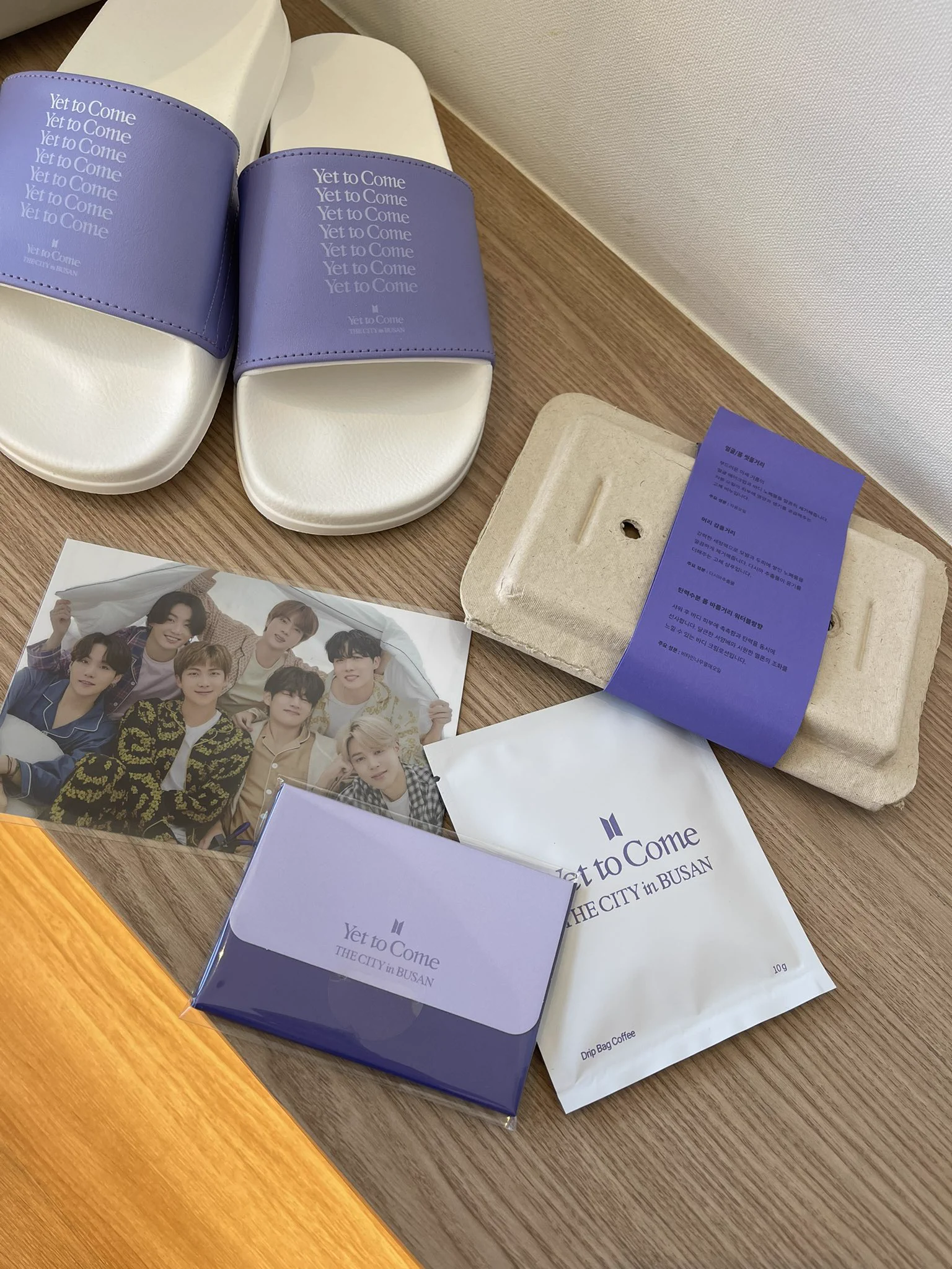 BTS busan 釜山 yet to come スリッパ　未開封 ホテル 特典 🥢BTS ⟭⟬ Merch⁷⟬⟭🔍⍤⃝🔎 on X: 