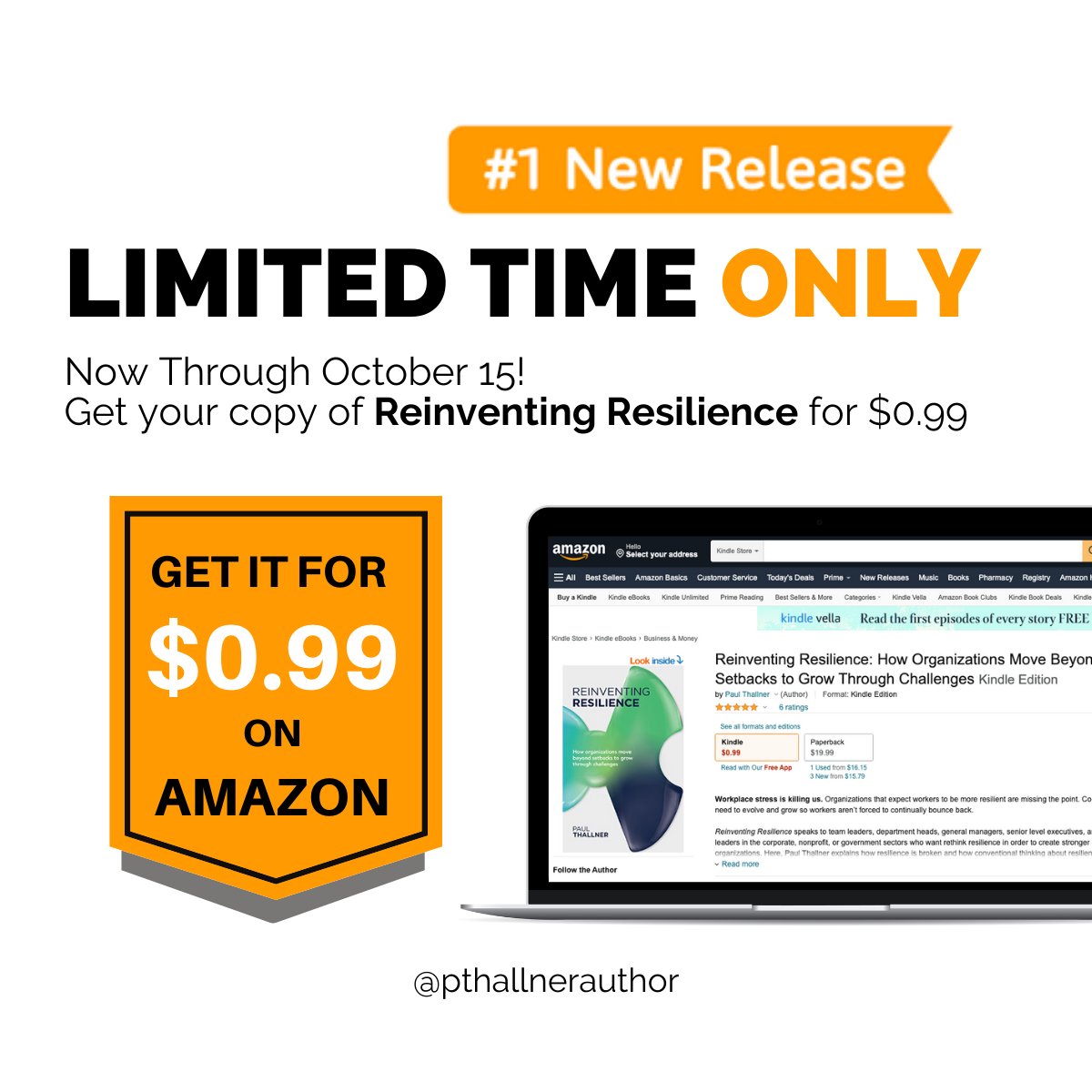 Reinventing Resilience is live on Amazon! I'm happy to offer the E-Book version for just $0.99 for a limited time.

amazon.com/Reinventing-Re…

#amazonbooks #thankyou #workplaceculture #workculture #resilience #workplacewellbeing #workplacegreatness #bookcreators