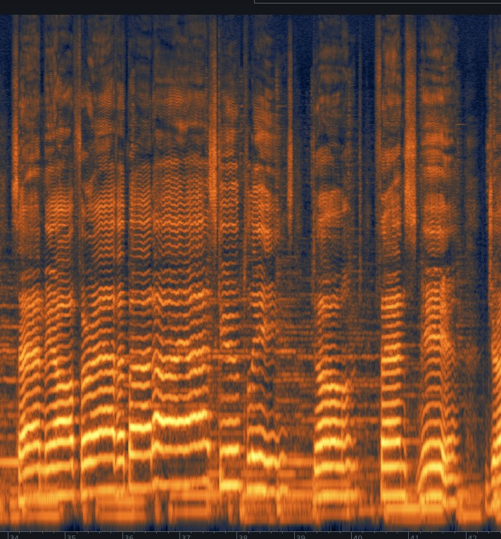 pshelleyaudio's tweet photo. Enjoying a brief Monday morning geekout on singing harmonic waveforms.🎤 These are all my voice but showing the different harmonic weightings and involvement over a few different styles of song and voicings. 

#audiowaveform #izotoperx #singing #sounddesign #voiceacting #estill https://t.co/6TYA0S2vyb