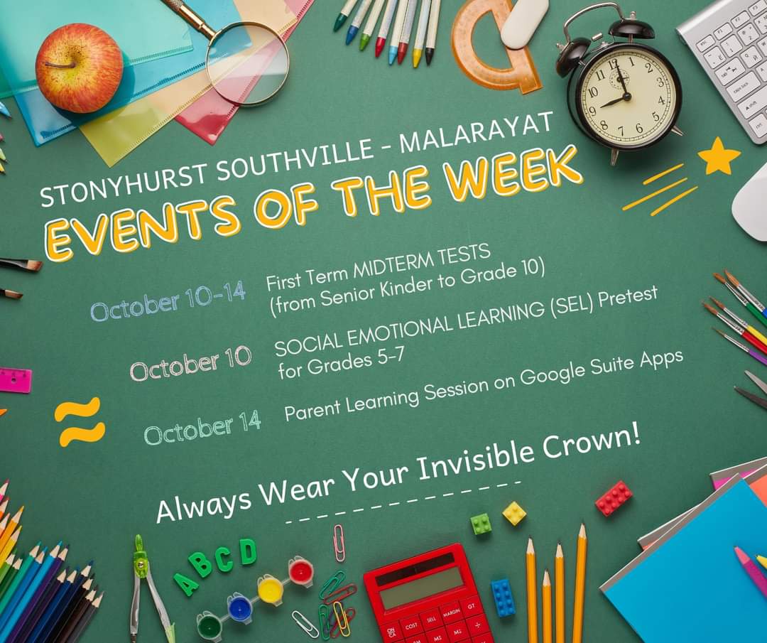 SSISMalarayat's tweet photo. It's the week of Midterm Tests, Kings!  It's time to show grit and rigor. Always wear your invisible crown! Quant je puis!

#KINGSEventsoftheWeek https://t.co/v6SXwps0U0