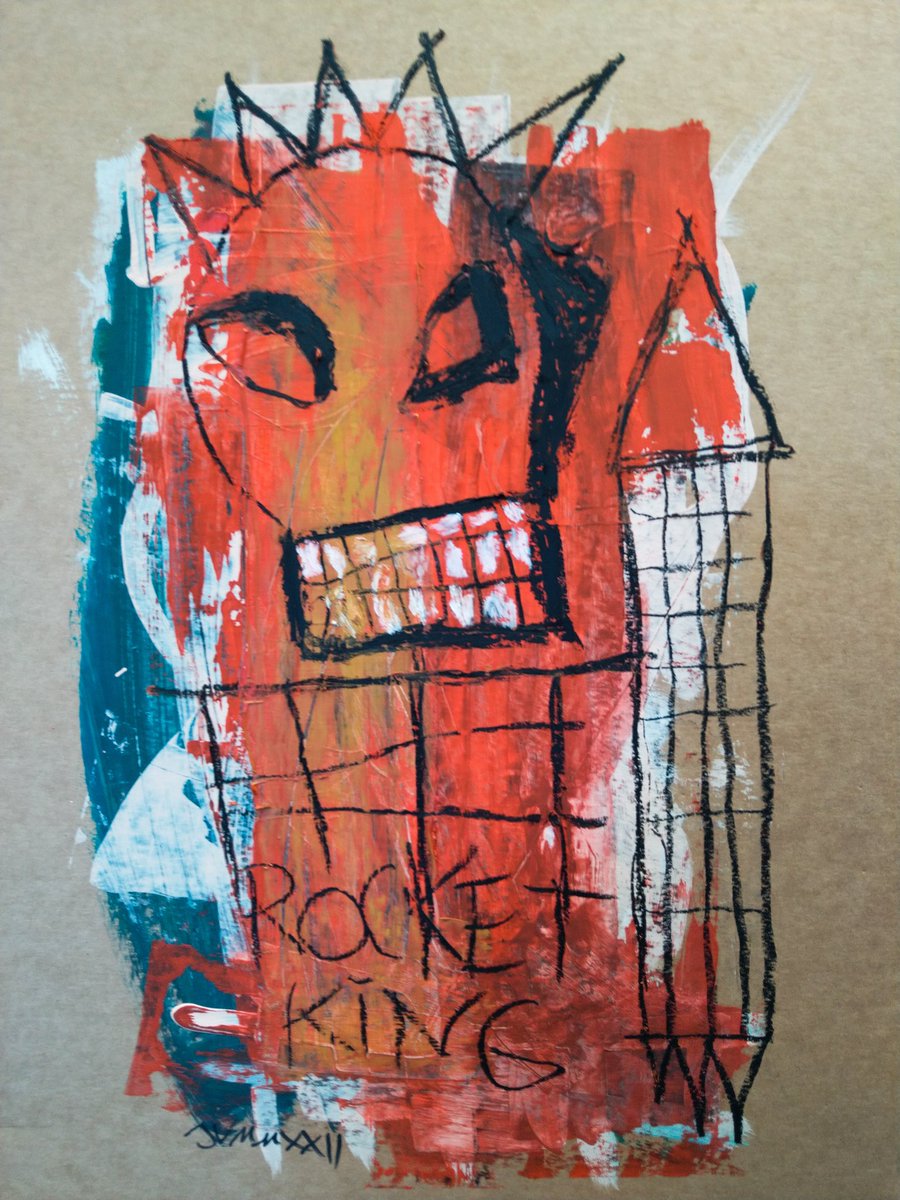 JuliusAlphabet's tweet photo. " RocketKing " @michaeljuliusschwarz @JuliusAlphabet #dontlookup #neoexpressionism @jerrysaltz #Gagosian #hiphop #contemporarypainting #nymag # https://t.co/KDKN4tmpqW