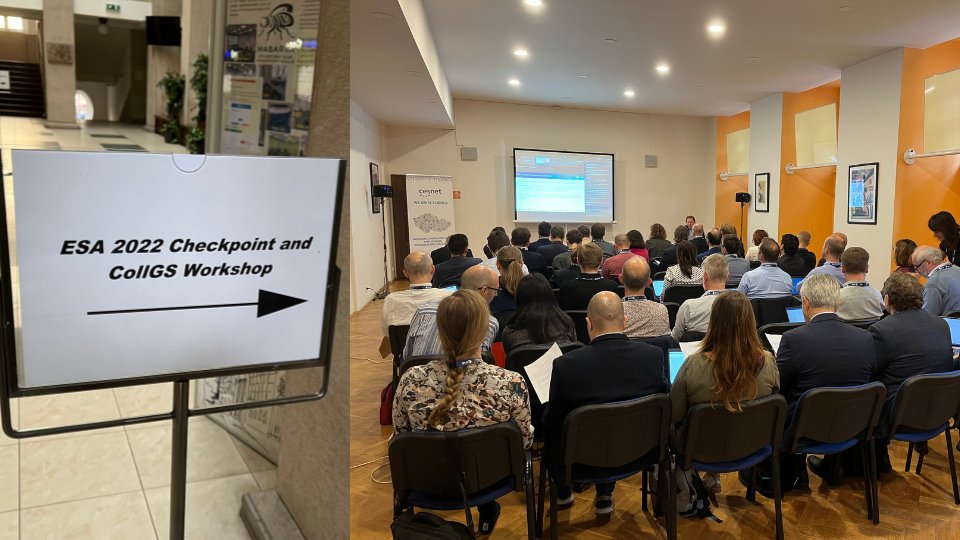 CESNET_cz's tweet photo. Hostujeme ESA 2022 Checkpoint a CollGS Workshop. #esa #cesnet #propojujemevedu #workshop #science https://t.co/GDiX47bSXS