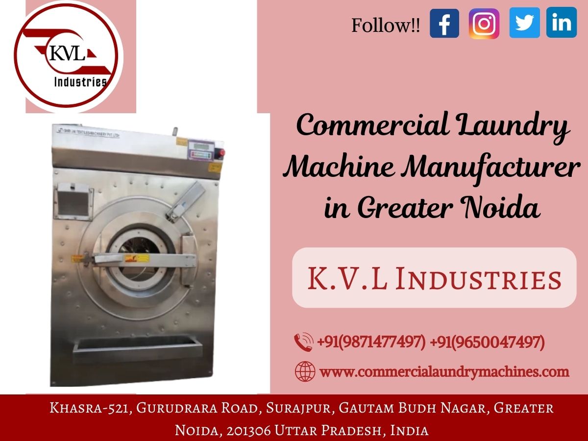 KVLIndustries1's tweet image. KVL Industries is a supplier of industrial washing equipment and offers a variety of products. We offer the best laundry equipment available. If you need a Commercial Laundry machine Manufacturer in Greater Noida, please contact us.
**
 #kvlindustries #threadsuckingmachine