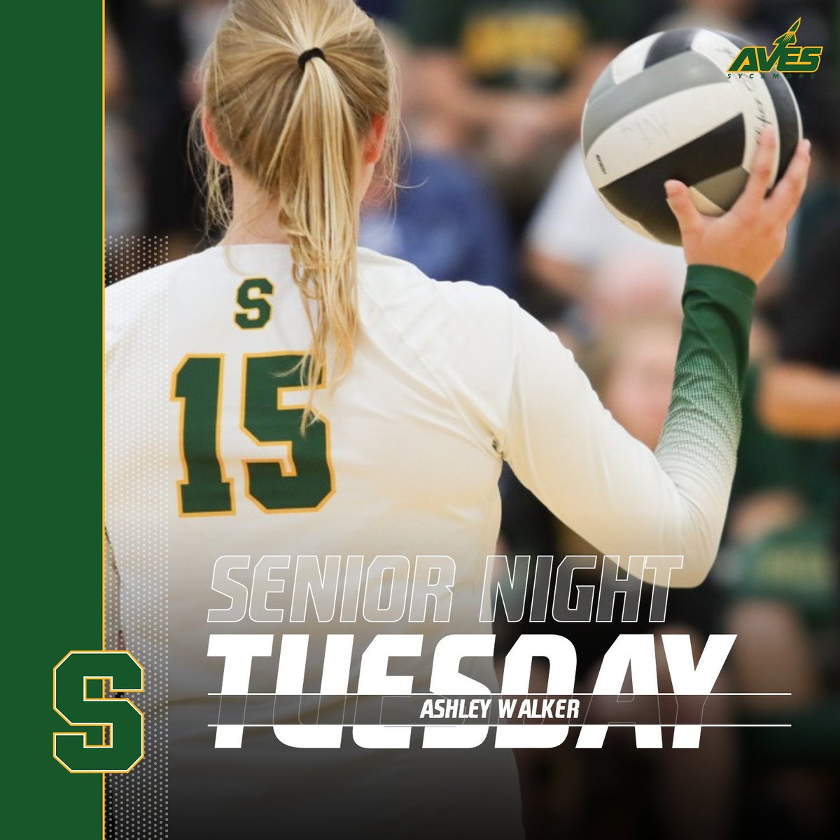 Plan now…TOMORROW at 6:00 is Senior Night for our Ashley Walker!  Come show your appreciation for all she’s given our program!! <a href="/AshleyW_vb12/">Ashley Walker</a> <a href="/ohiopremiervc/">Ohio Premier VC</a> @AvesAthletics <a href="/shsaviators/">shsaviators</a> <a href="/SycamoreAveCave/">Ave Cave</a>