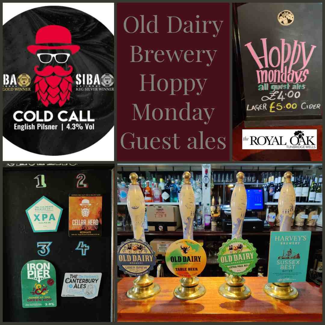 Hoppy Monday brings guest ales from #olddairybrewery
All lagers &amp; ciders now included.

We are also pleased to showcase this new award winning English pilsner from our renowned Brewing friends at #cellarheadbrewingcompany.
OPEN from 4 today.