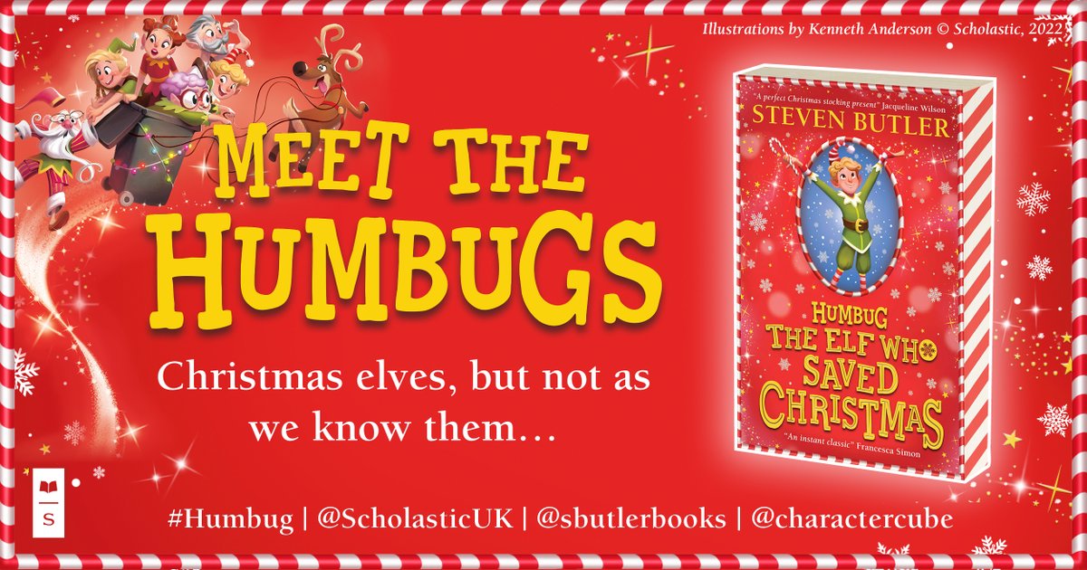 Meet the Humbugs! The funniest, most festive book of the year is here - time to go on a daring adventure to discover the true meaning of Christmas and the real heroes who make it special. Humbug: The Elf Who Saved Christmas by @sbutlerbooks @charactercube is out now! #Humbug