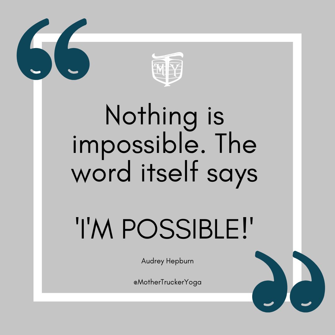 Nothing is impossible. 

The word itself says:

'I'M POSSIBLE!'

#mothertruckeryoga #positivevibes #mondaymotivation #drivermentalhealth #truckerfitness #nothingisimpossible #bekind #nevergiveup #trucking #truckingindustryvibes