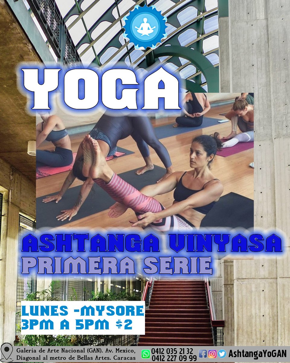 YAvadhutam's tweet photo. Te esperamos hoy de 3 a 5 para avanzar en la primera serie del ashtanga #yoga. #ccs #mba #ashtanga https://t.co/sVMzOcfXfB