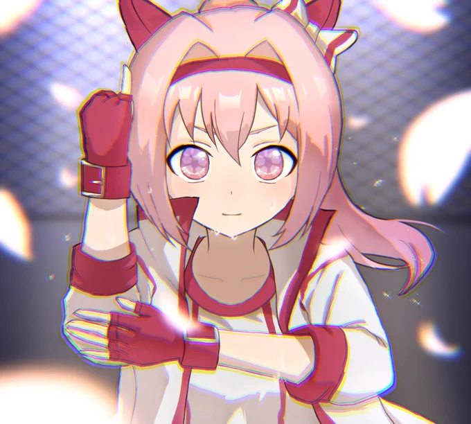 #このタグをみた人はド正面イラストを貼るせっかくなので初めて描いたウマ娘イラストを載せとく。ウララちゃん 