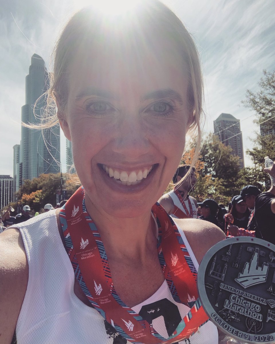 I ran 26.2 miles dedicated to two incredible staff members. Lily and Kate, each spectator who yelled your name was one more prayer for your strength. Shout out to the Unity cheer squad! #proudprincipal #somosSherlock